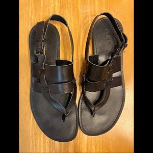 White Mountain Brown Gladiator Style Sandals - Size 8